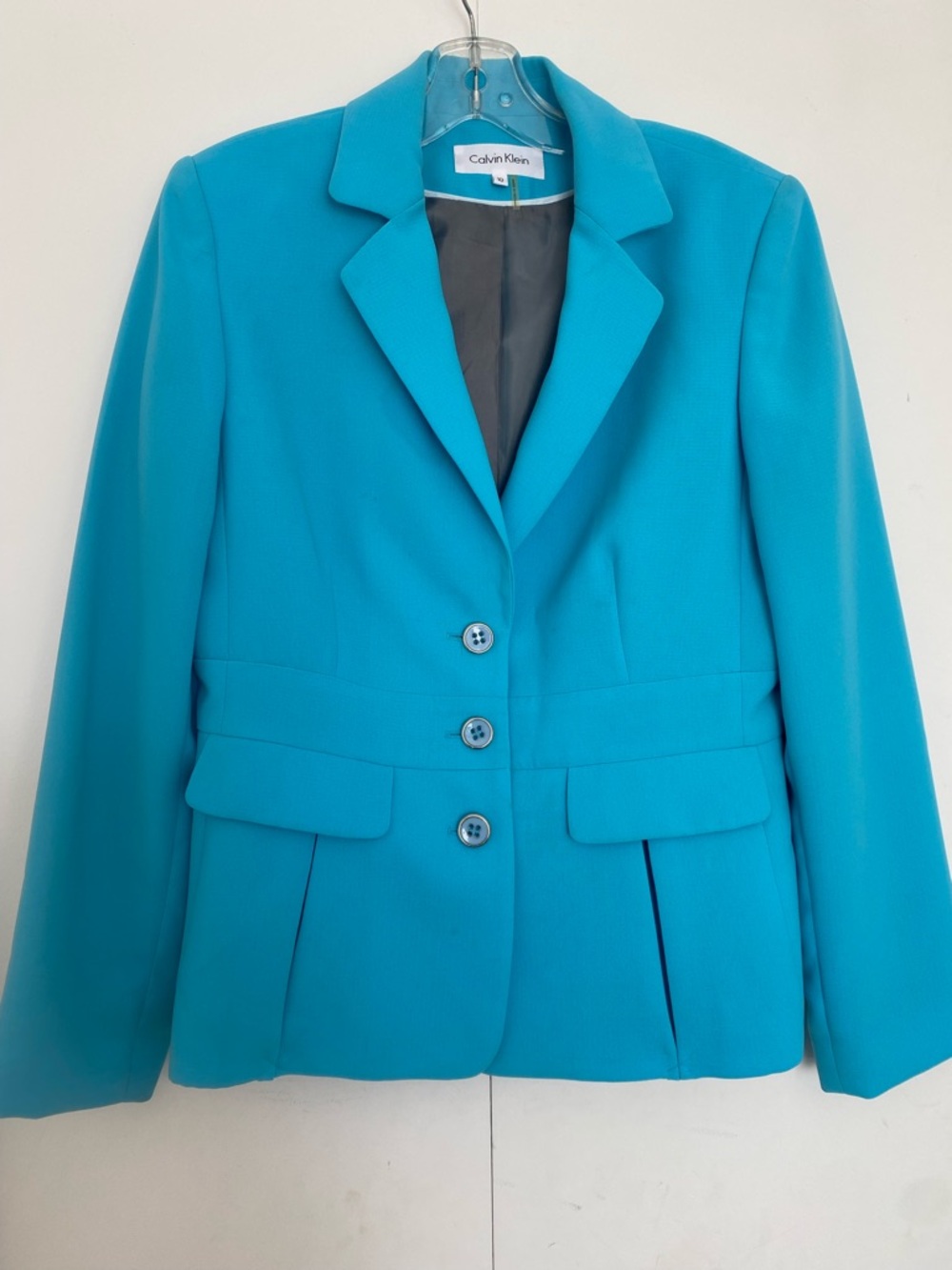 2 for $50 CALVIN KLEIN Bright Aqua Tailored Blazer